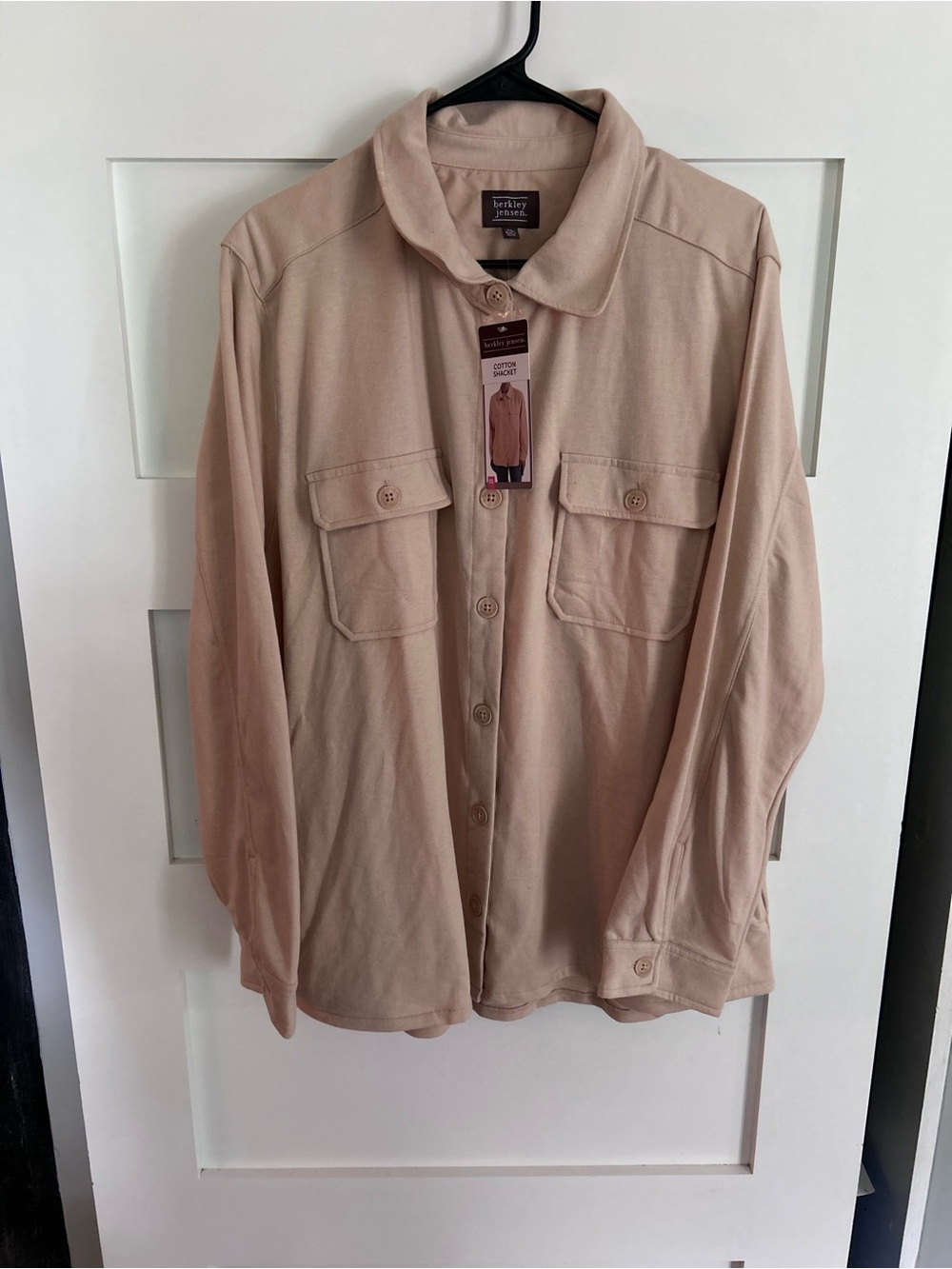 NEW women’s CXL Beige Button-Up Shirt Jacket